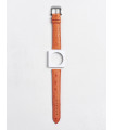 Camille Fournet strap Oostrich orange