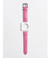 Camille Fournet strap Oostrich pink