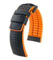 Ayrton Hirsch Watch Strap Black/Orange