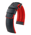 Ayrton Hirsch Watch Strap Black/Red