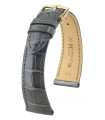 London Hirsch Watch Strap Shiny Grey