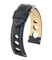 Rally Hirsch Watch Strap Black/white