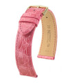 Genuine Croco Hirsch Watch Strap Pink