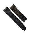 Rubber B strap Alligator SwimSkin 21mm - Espresso Brown