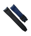 Rubber B strap Alligator SwimSkin 21mm - Navy Blue