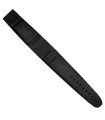 Rubber B Tang Buckle Rubber Cuff Series - Black