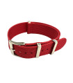 KronoKeeper ribbed nato strap -red