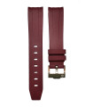 Rubber strap for Omega MoonSwatch - Burgundy