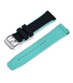 Rubber strap dual colors - Black/Green