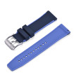 Rubber strap dual colors - Black/Blue