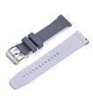 Rubber strap dual colors - Grey/White