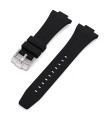 Rubber strap for Tissot PRX - Black