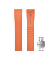 KronoKeeper adjustable Rubber Strap with deployant clasp - Orange