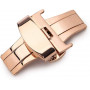 Double folding clasps for leather straps rose gold plated