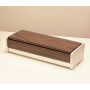 Aubliq 6 watch box in aluminium and walnut veneer