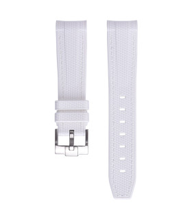 Rubber strap texture for Omega MoonSwatch  - white