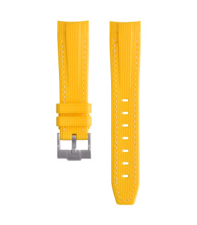 Rubber strap texture for Omega MoonSwatch - yellow