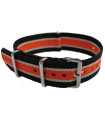 Watch NATO strap Black/sand/orange