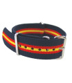 Watch NATO strap Blue/Red/Yellow