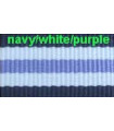 Watch NATO strap navy/white/purple