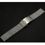 Mesh bracelet with folding clasp