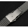 Mesh bracelet with folding clasp