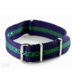 Watch NATO strap Blue/Green