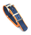 Seat Belt Nato - Orange/Dark Blue